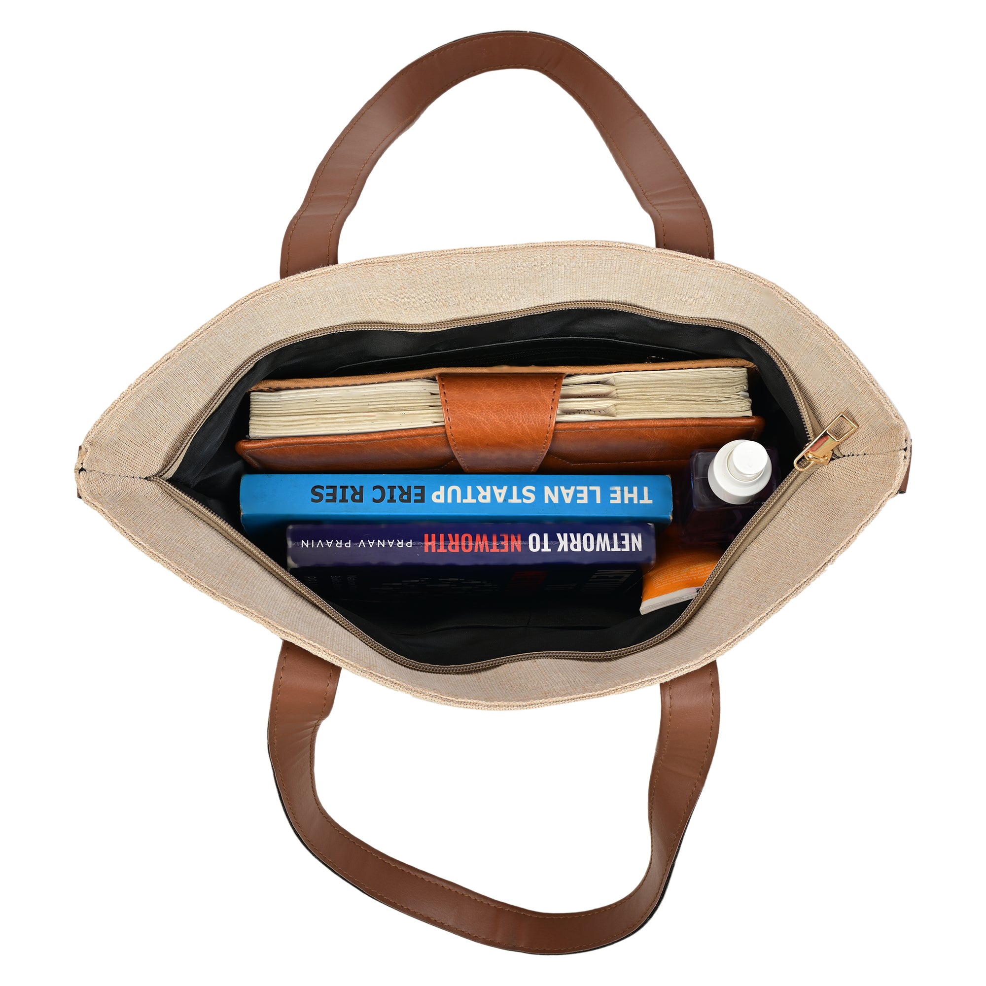 ENSAC Women Beige Handbag