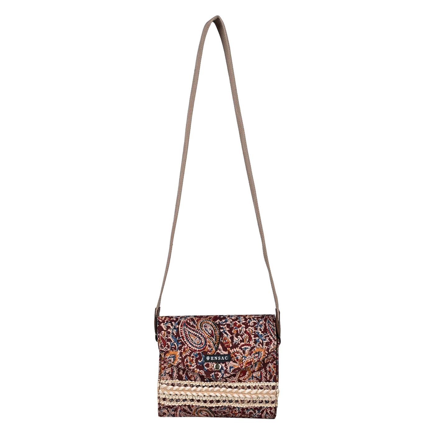 Maroon Sling Bag Women's Premium Cotton