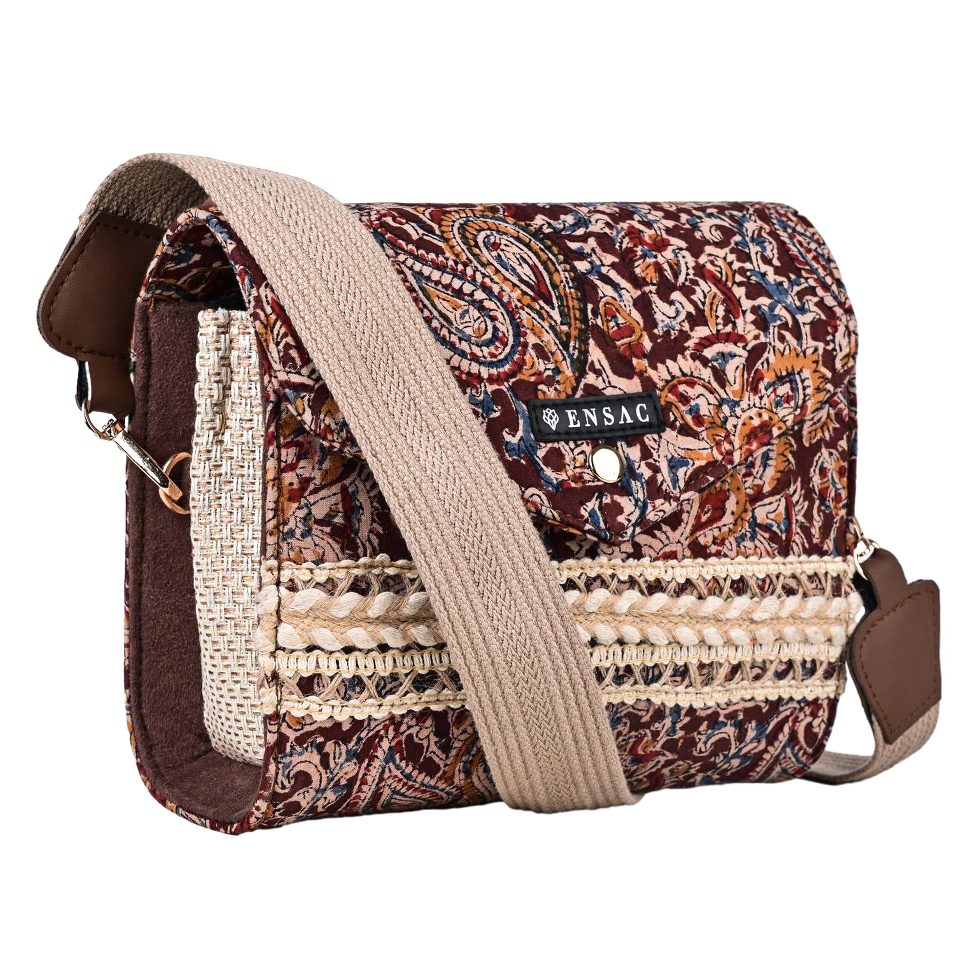 Maroon Sling Bag Women's Premium Cotton