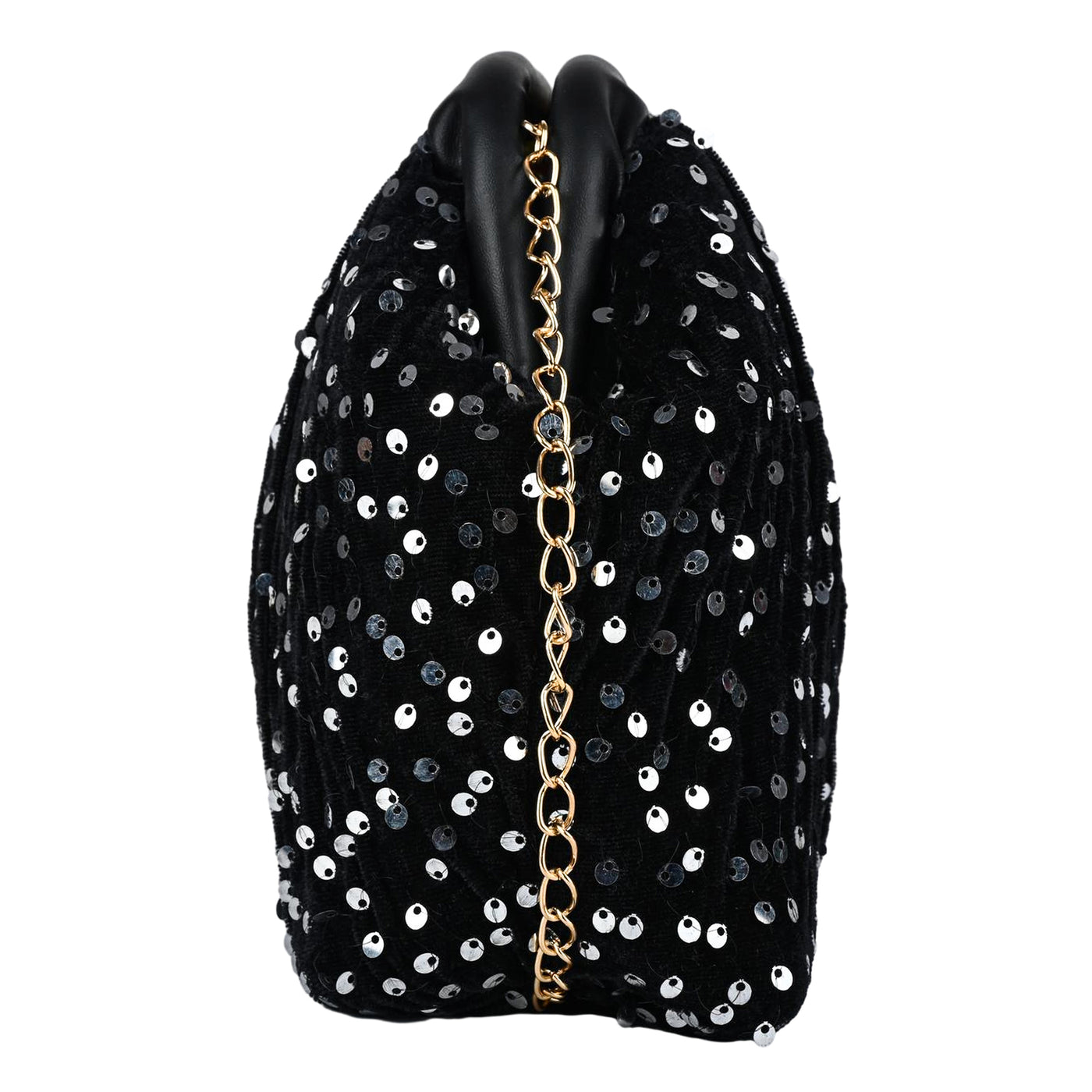 ENSAC Women's Pleated Clutch Bag | Handbag in Textured Synthetic Fabric – Stylish Party Purse