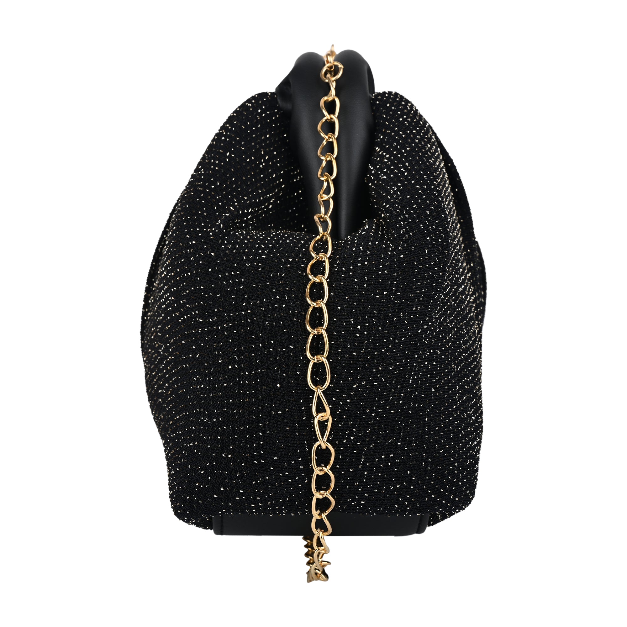 ENSAC Women's Pleated Clutch Bag | Handbag in Textured Synthetic Fabric – Stylish Party Purse