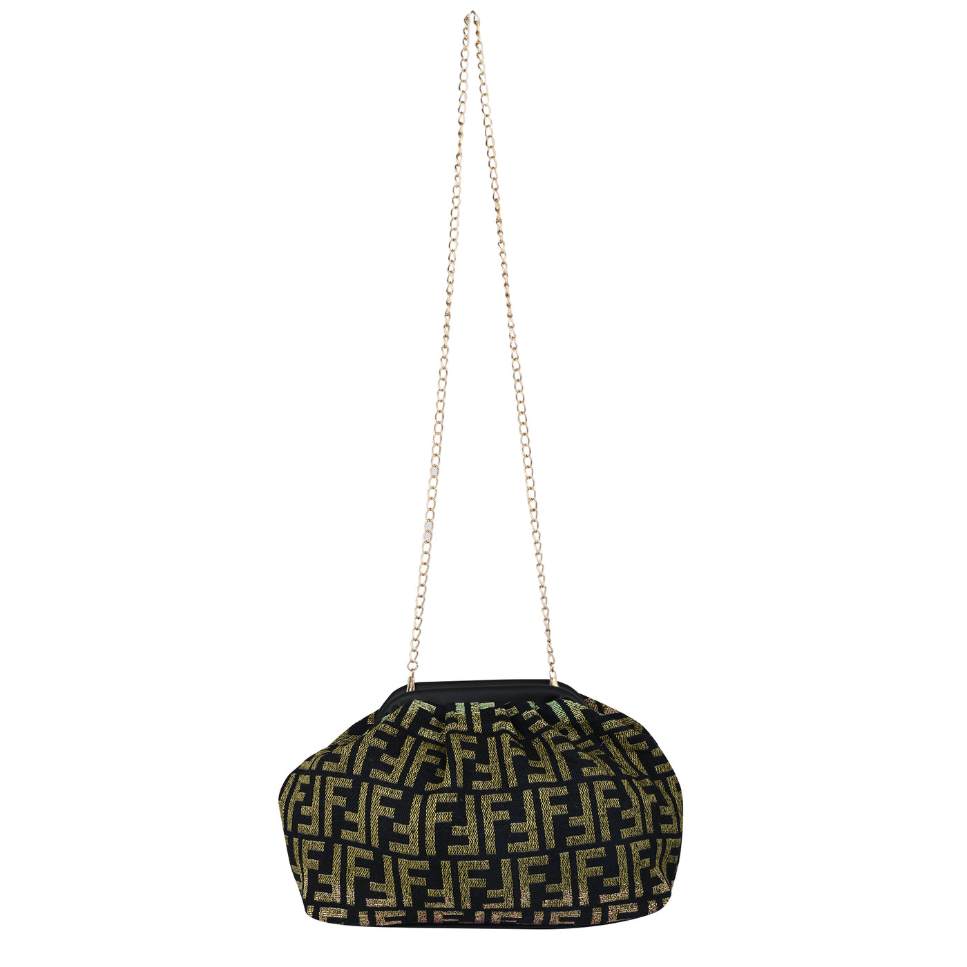 ENSAC Women's Pleated Clutch Bag | Handbag in Textured Synthetic Fabric – Stylish Party Purse