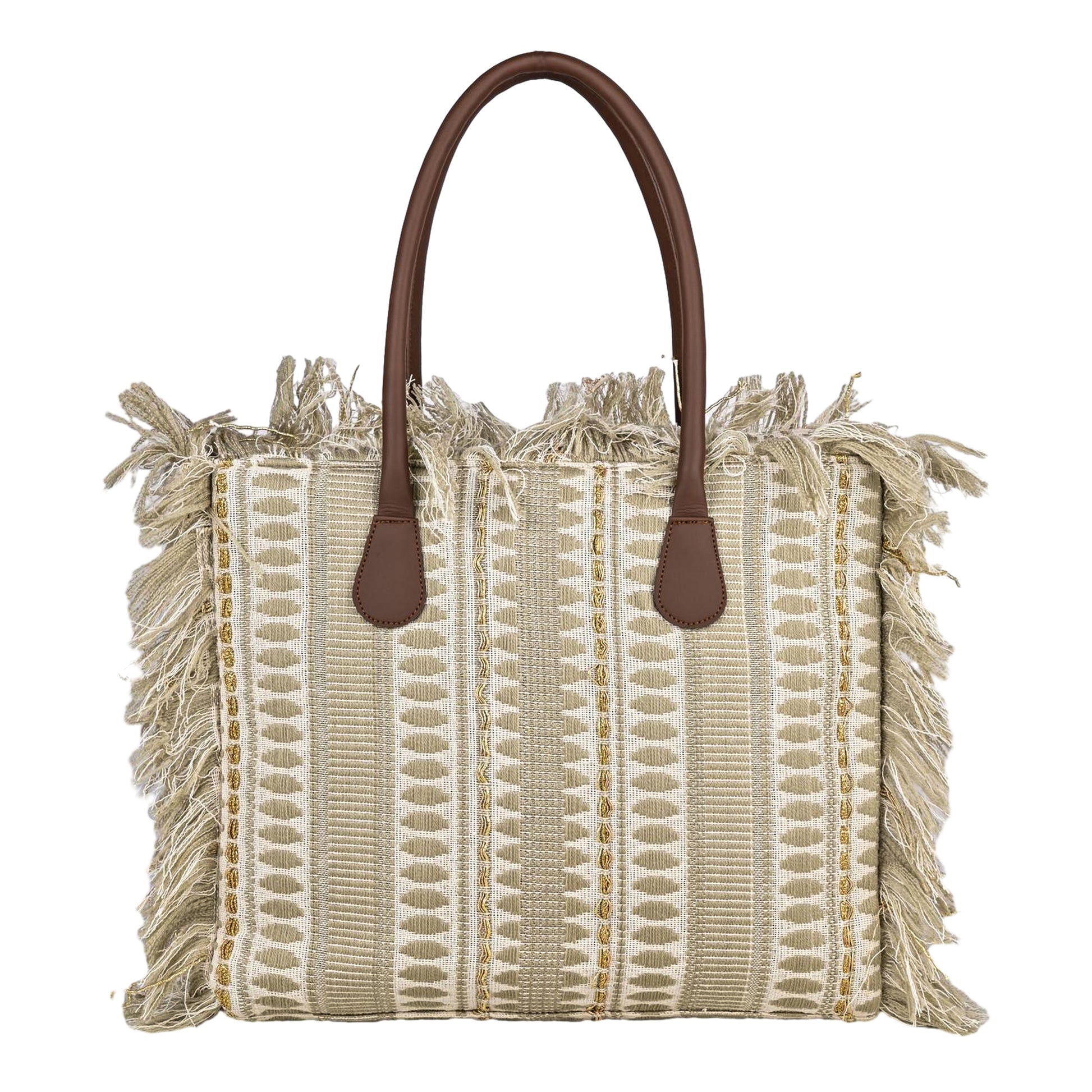 Ensac Women’s Premium Jacquard Fabric Bag | Easy to Carry & Everyday Use TOTE-BAG