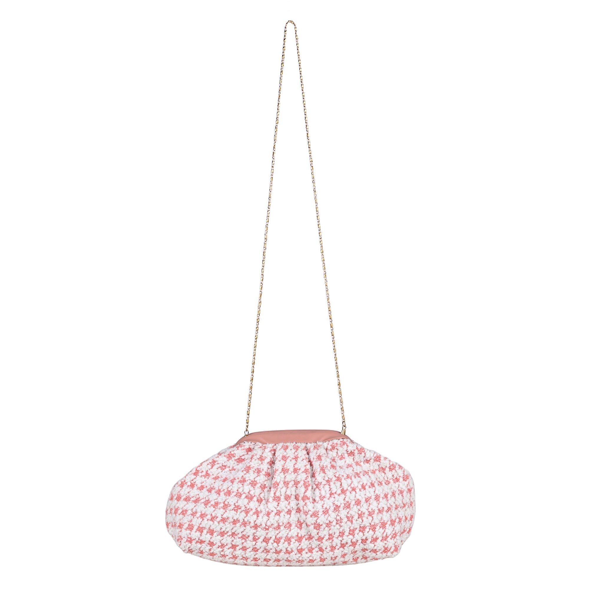 ENSAC Women's Pleated Clutch Bag | Handbag in Textured Synthetic Fabric – Stylish Party Purse