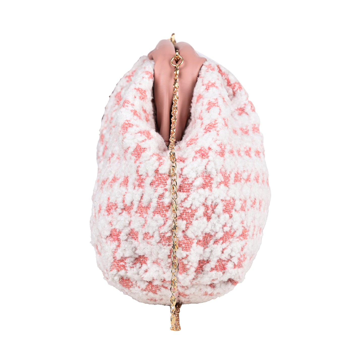 ENSAC Women's Pleated Clutch Bag | Handbag in Textured Synthetic Fabric – Stylish Party Purse