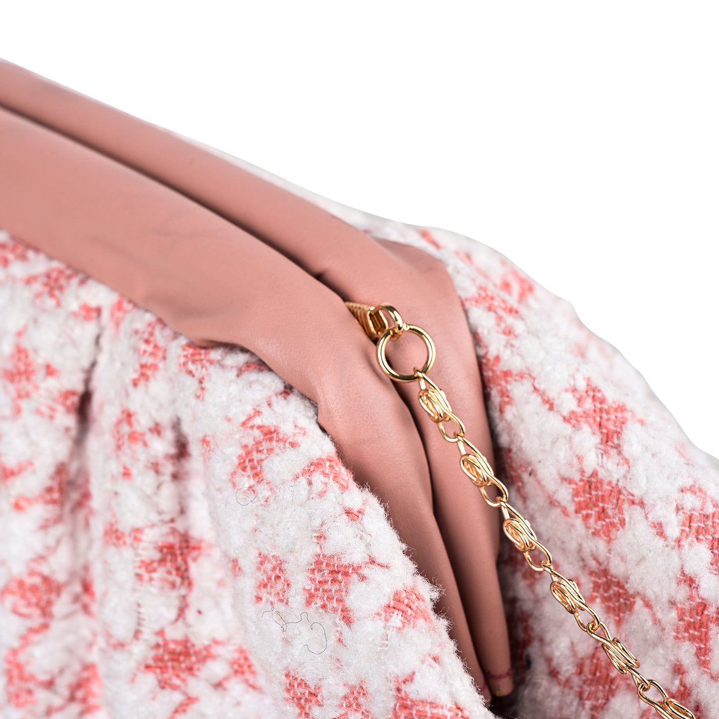 ENSAC Women's Pleated Clutch Bag | Handbag in Textured Synthetic Fabric – Stylish Party Purse