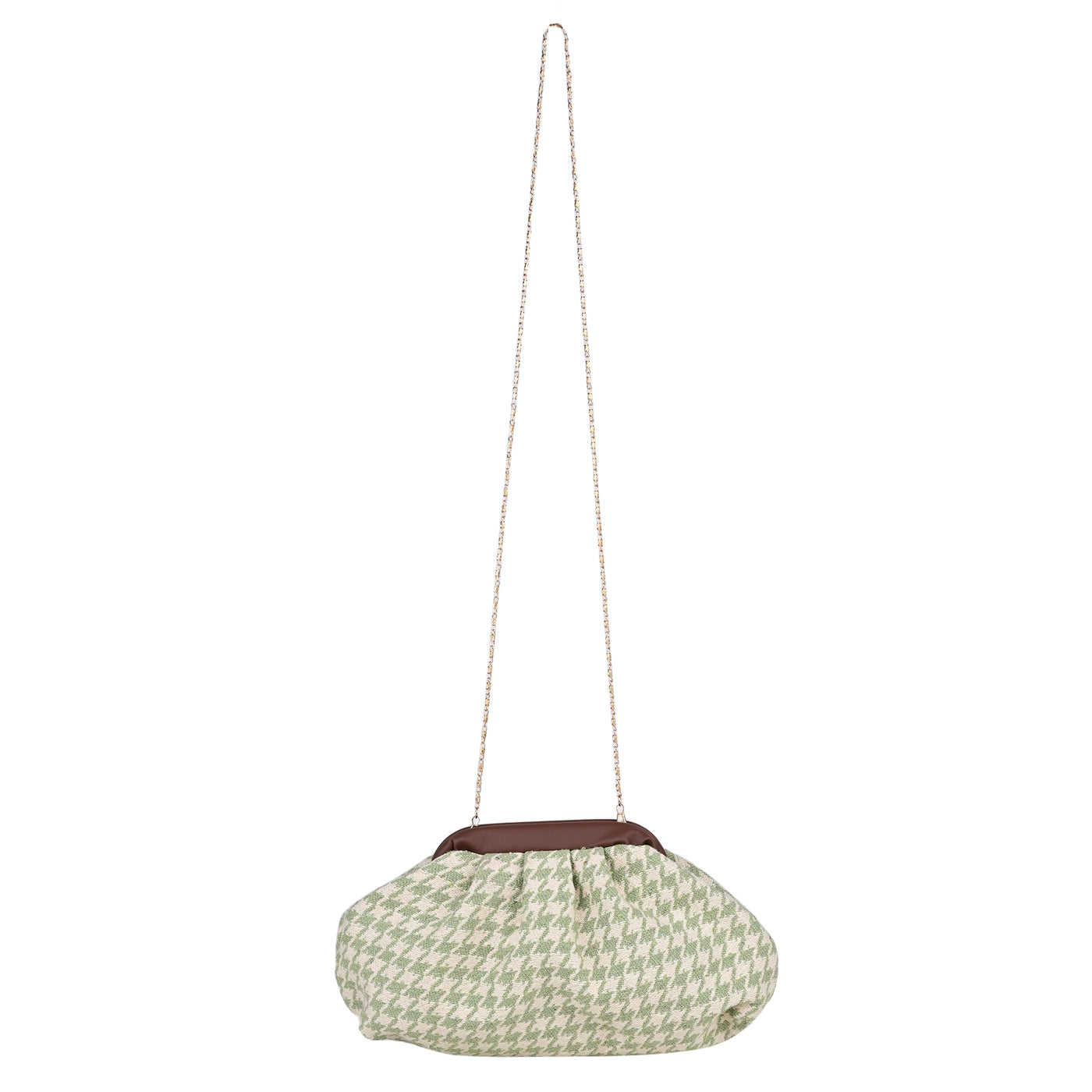 ENSAC Women's Pleated Clutch Bag | Handbag in Textured Synthetic Fabric – Stylish Party Purse