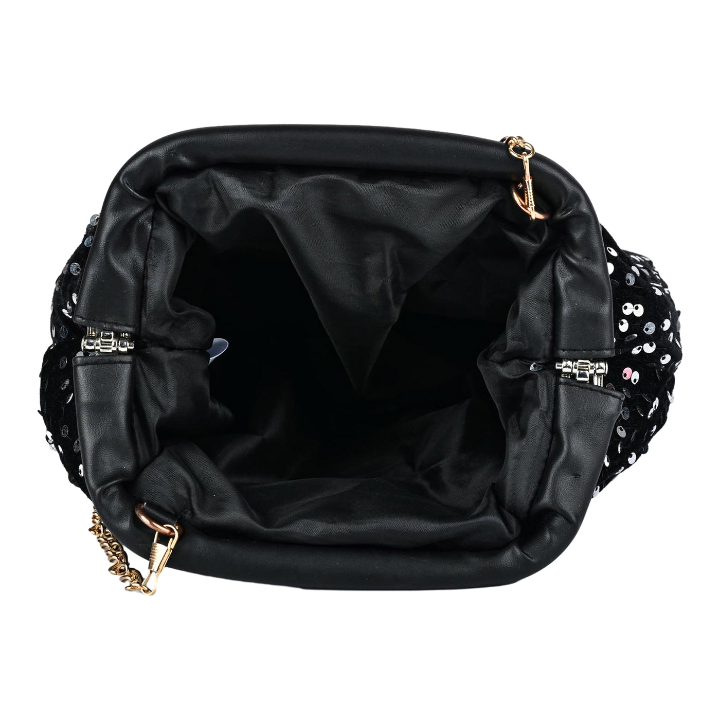 ENSAC Women's Pleated Clutch Bag | Handbag in Textured Synthetic Fabric – Stylish Party Purse