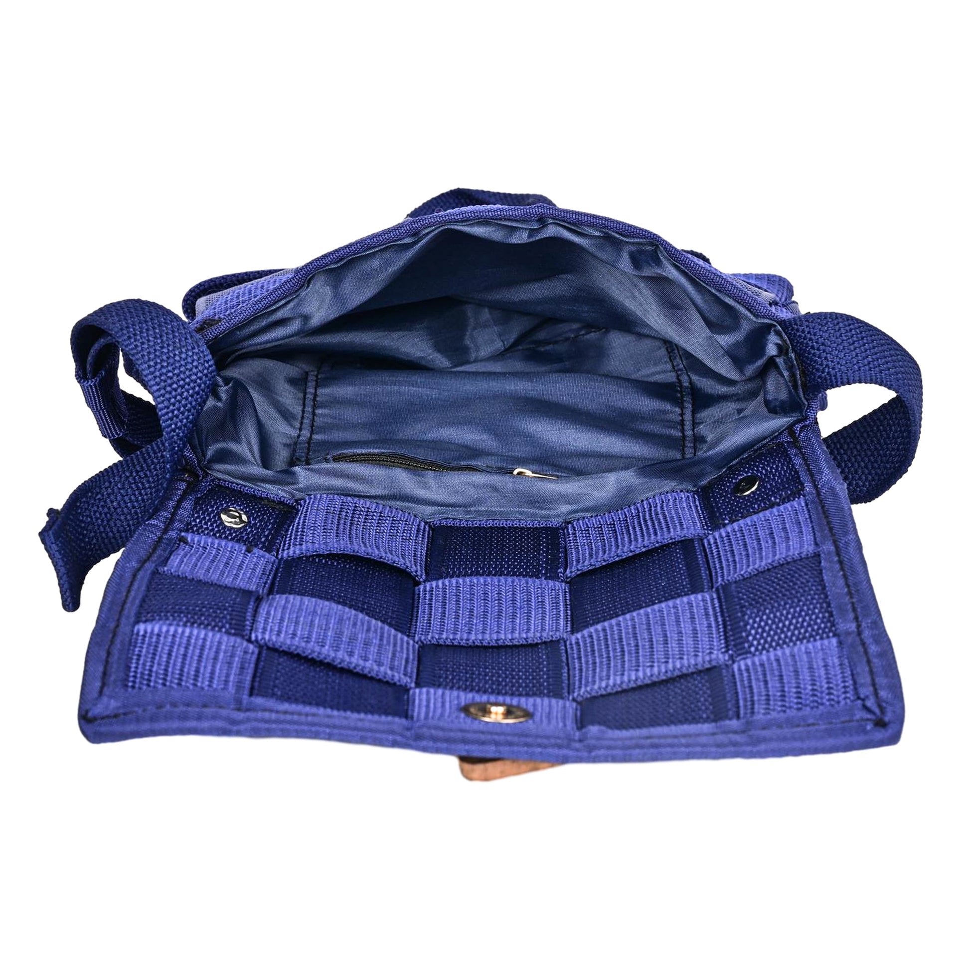 Premium Blue Sling Bag Style Niwar Sling Bag for Women