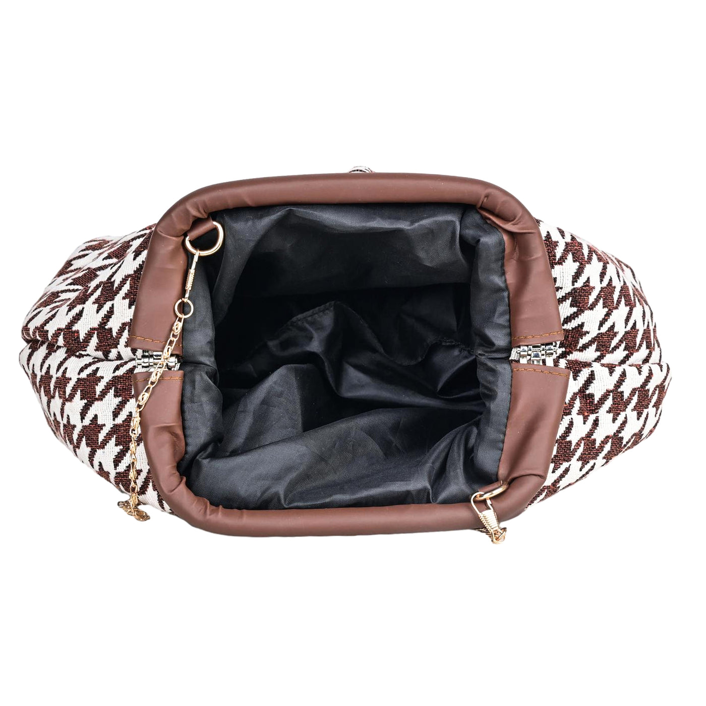 ENSAC Women's Pleated Clutch Bag | Handbag in Textured Synthetic Fabric – Stylish Party Purse