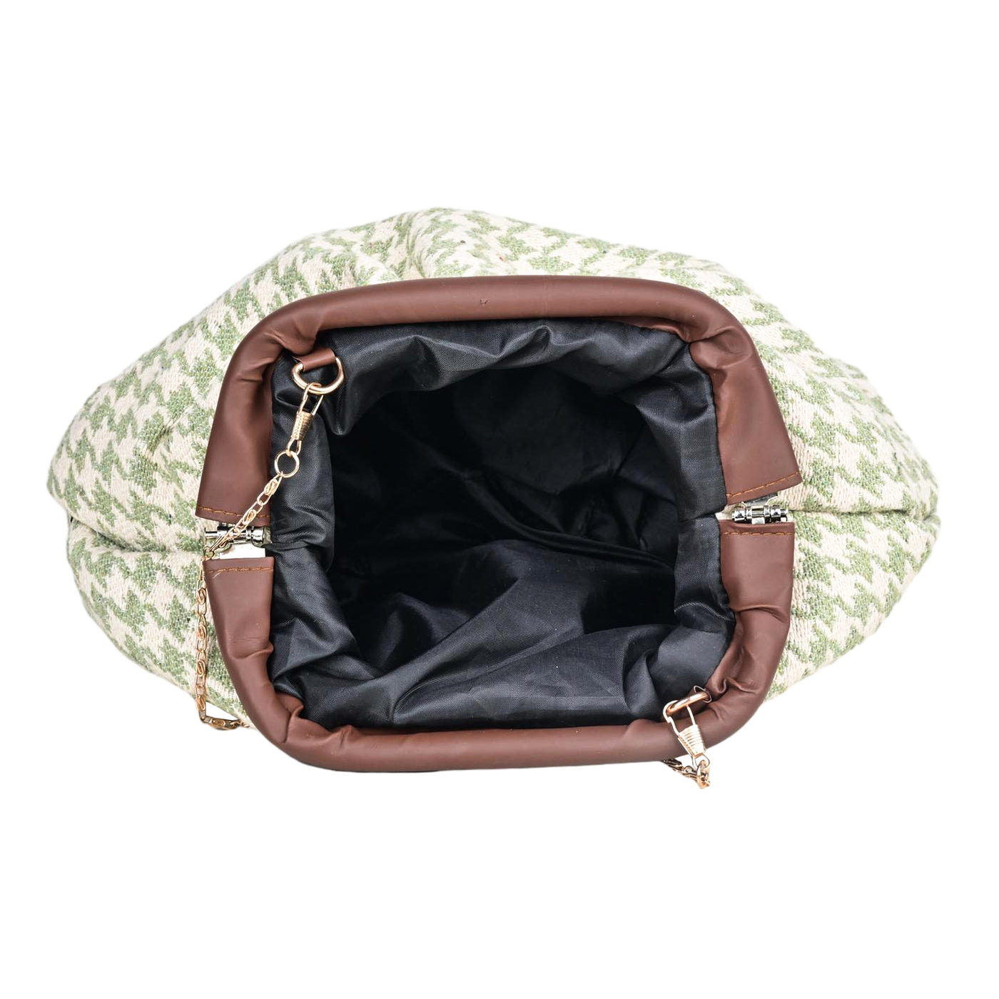 ENSAC Women's Pleated Clutch Bag | Handbag in Textured Synthetic Fabric – Stylish Party Purse