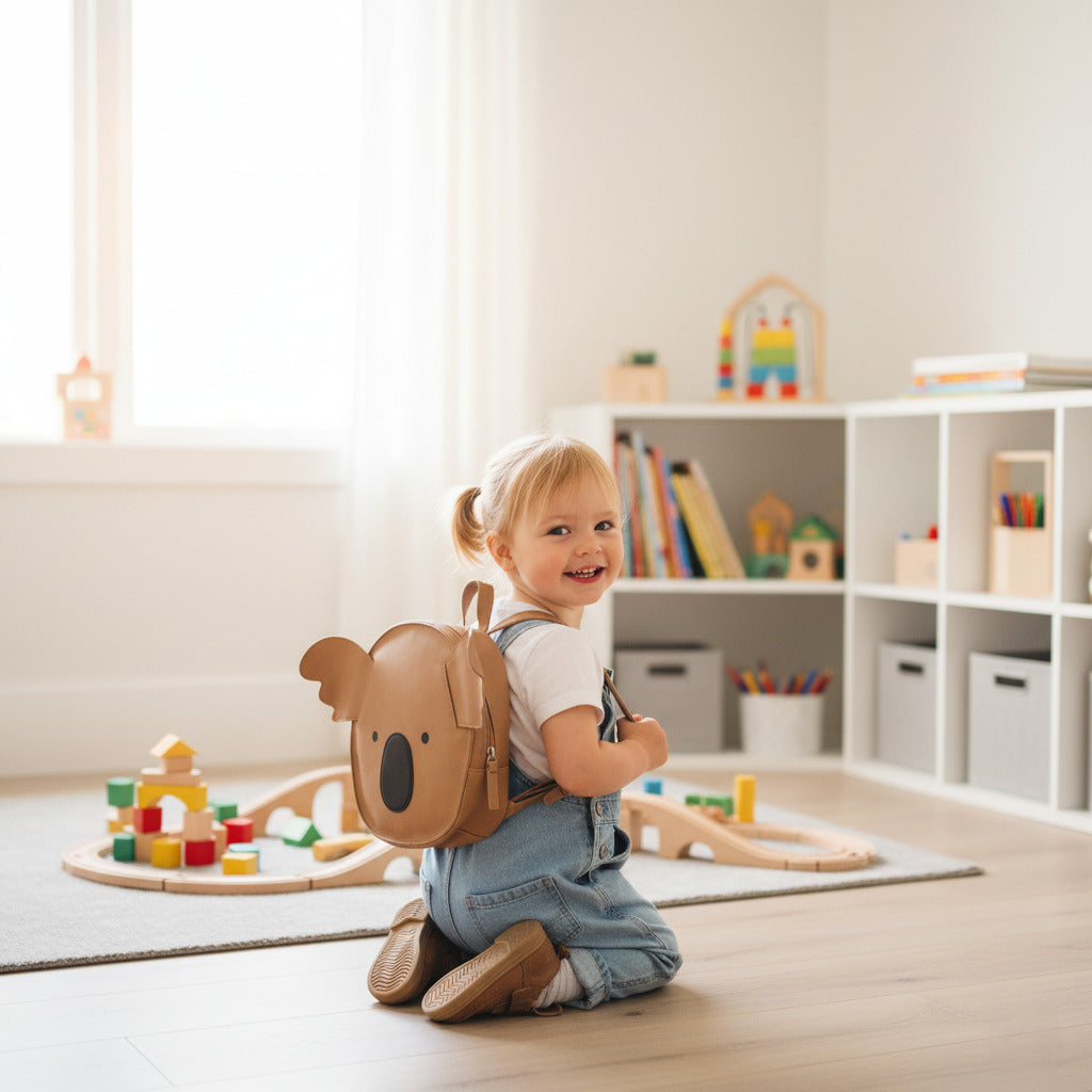 ENSAC Kids Cute Bear Bag | Stylish & with Adjustable Strap | Ideal for Birthday Gifts & Daily Use