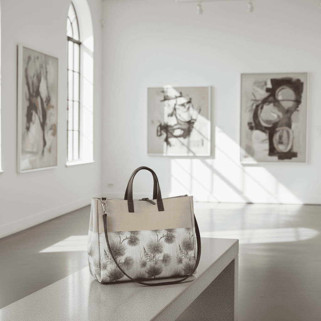 ENSAC Winter-Themed Printed Sling Bag for Women