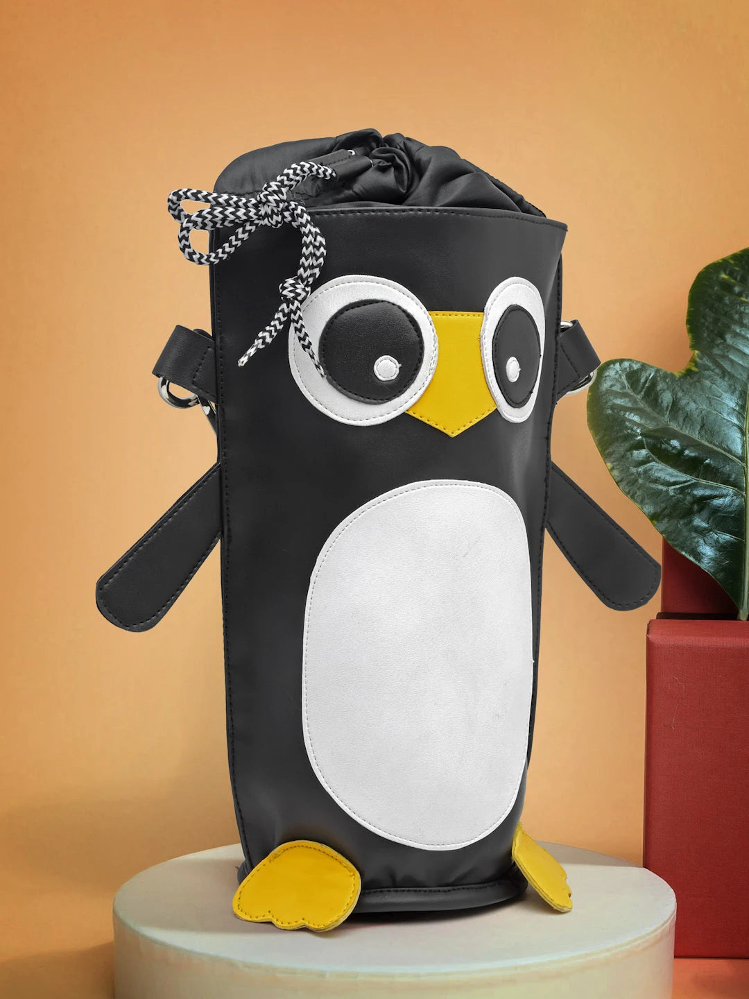 ENSAC Adorable Penguin Face Bag for Kids| Stylish Cartoon & Fun 3D Look