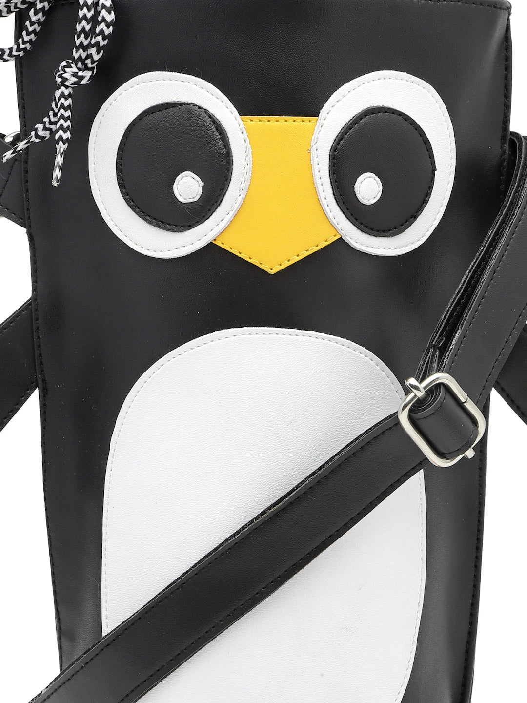 ENSAC Adorable Penguin Face Bag for Kids| Stylish Cartoon & Fun 3D Look