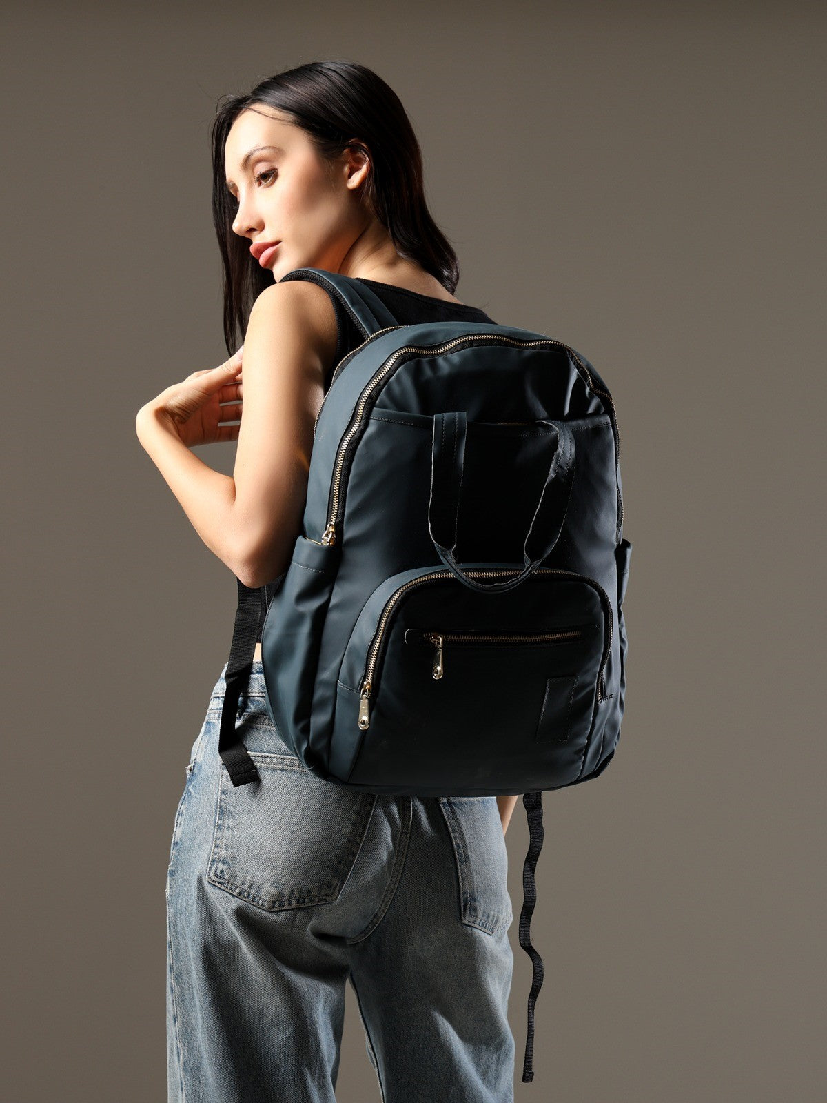 ENSAC Moko Sea Green Backpack | Stylish & Durable Backpack for Women