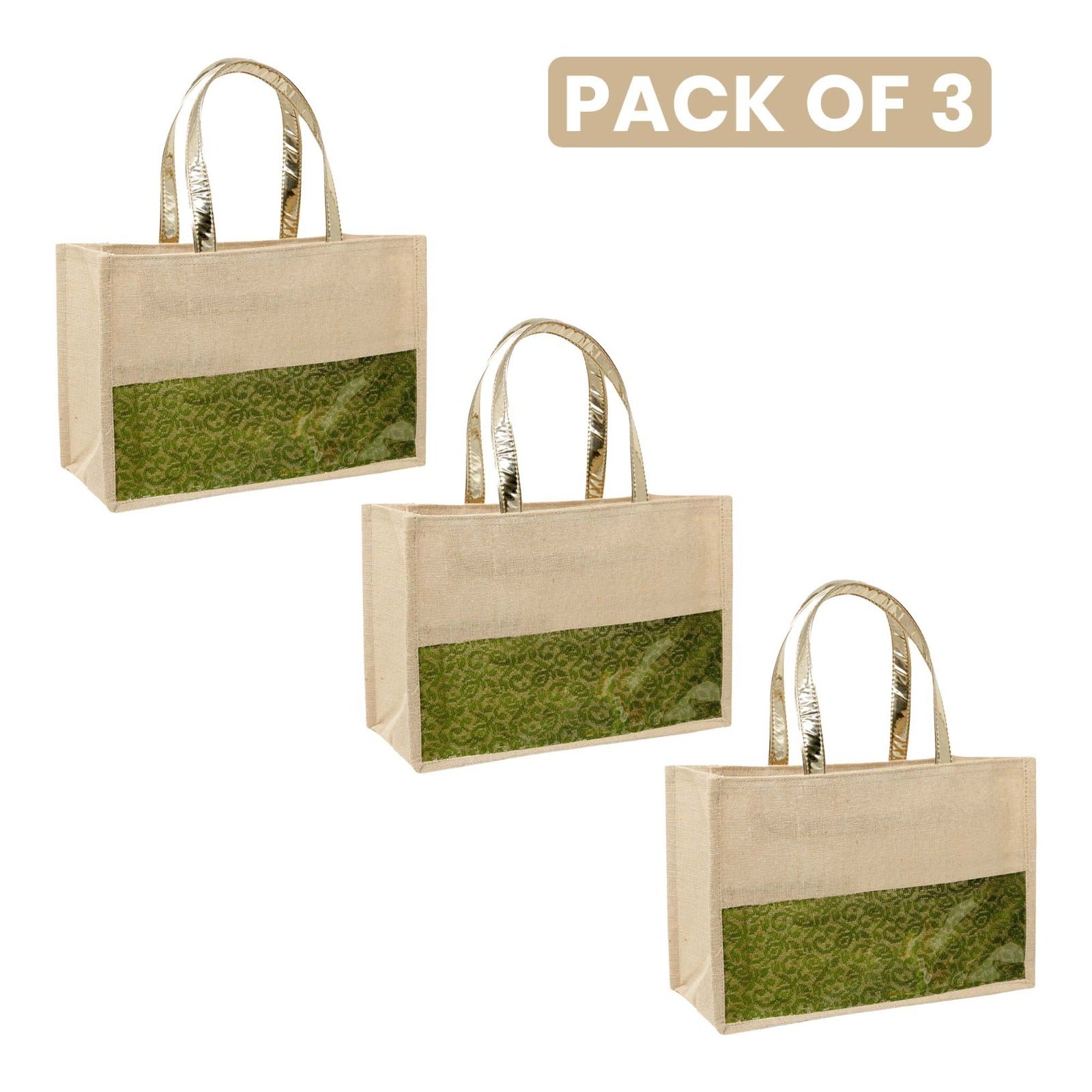 Ensac Eco-Friendly Women Handbag | Premium Jute Tote Bag with Stylish Lace Design