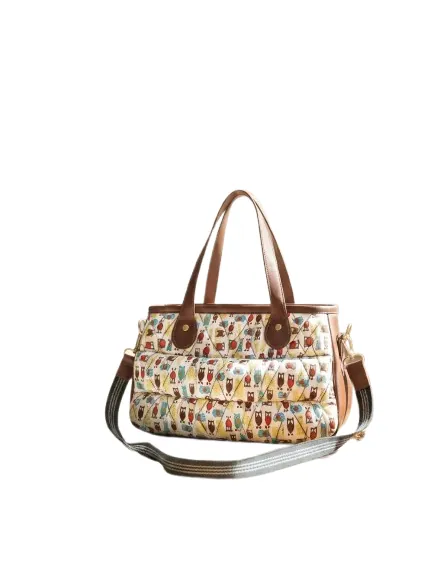 Printed Multi-Utility Travel Tote Bag with Detachable Strap ensacworld
