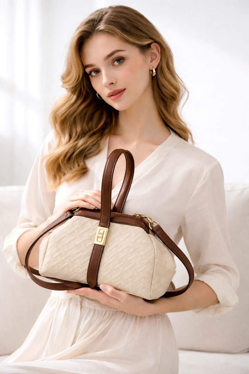Women Elegant Clutch Handbag with Sling Strap | Stylish Top Handle Clutch Bag for Party, Travel & Casual Use ensacworld