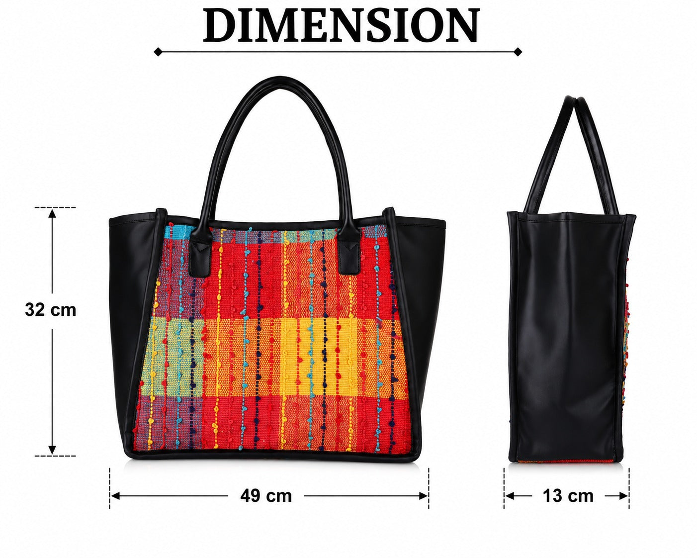 Women's Printed Tote Bag | Large Shoulder Handbag for Work, Travel & Everyday Use