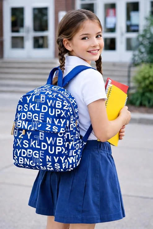 ENSAC Aesthetic Backpack for kids – Printed Cotton Canvas College & Travel