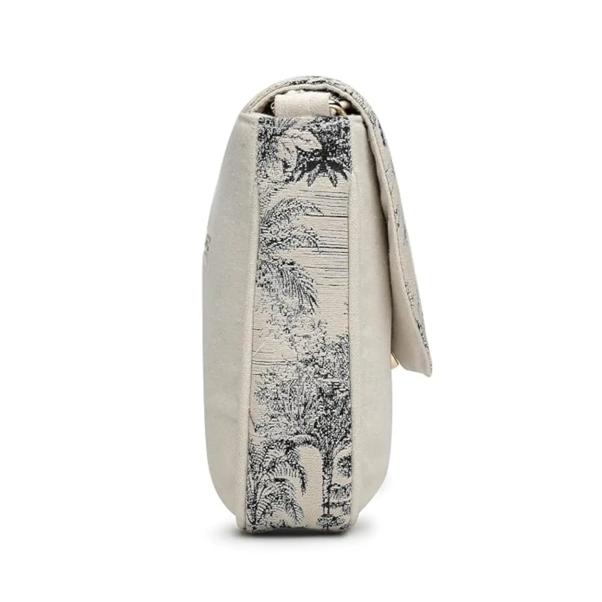 ENSAC Flap Sling Bag – Printed Canvas Crossbody Bag for Women