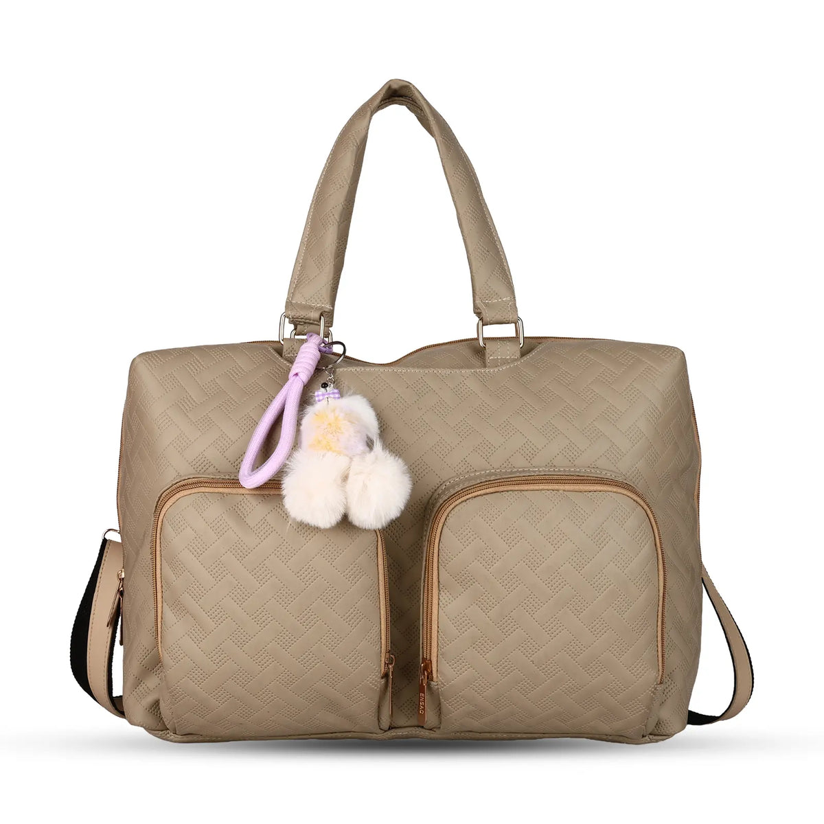 ENSAC Quilted Laptop Bag for Women – Vegan Leather Office & Work Tote