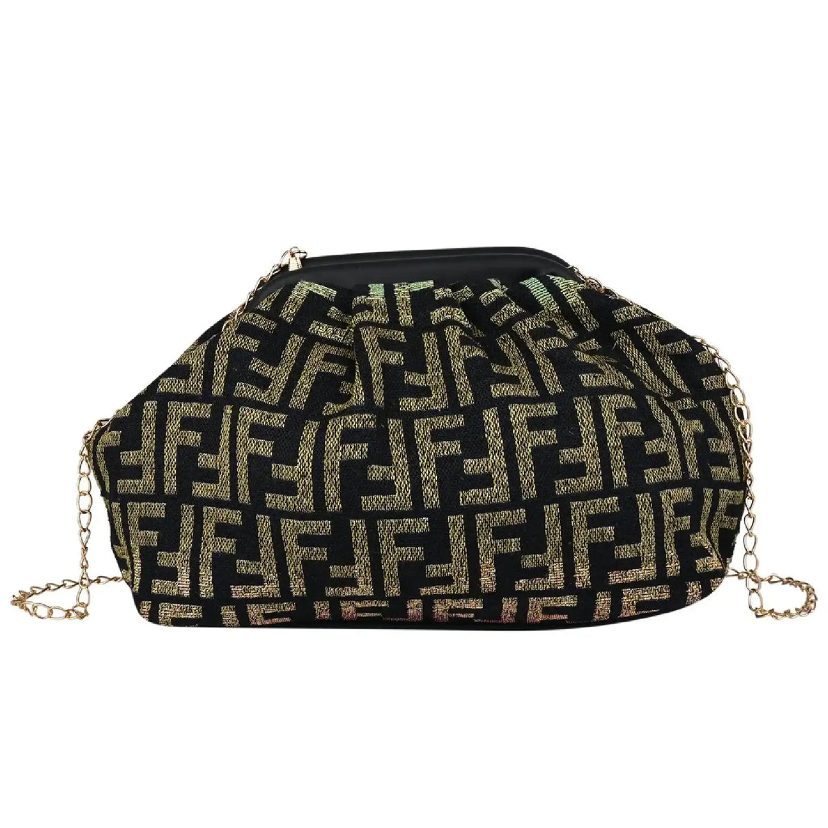ENSAC Womens Clutch Bags | Jacquard Evening Party Clutch with Chain Strap