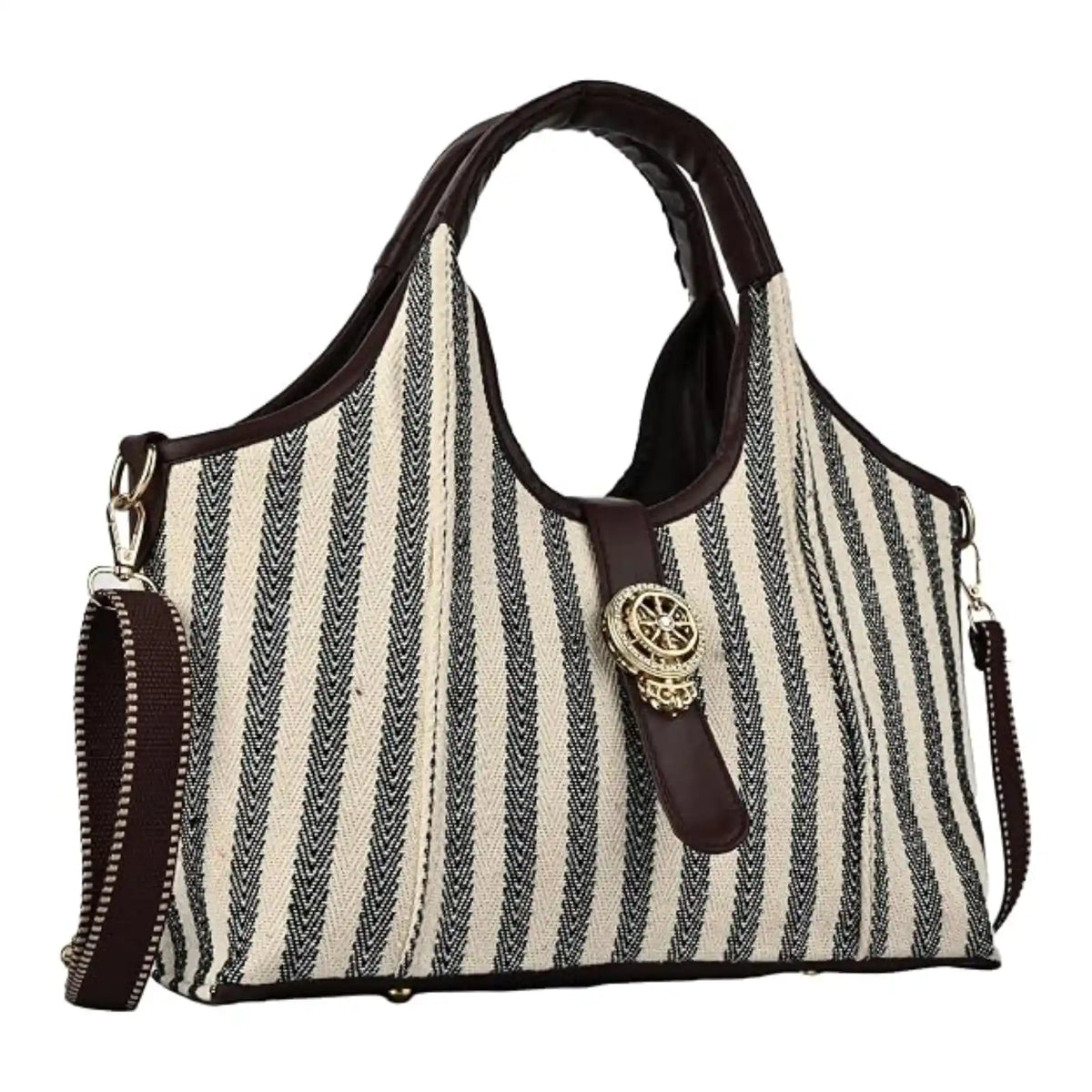 ENSAC Jute Hobo Handbag for Women – Large Shoulder Bag with Crossbody Strap