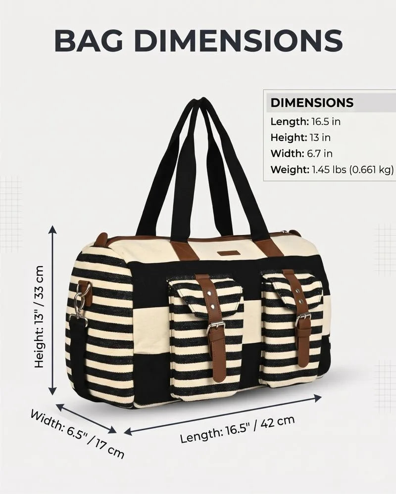 ENSAC Duffle Bag for Travel | Printed Weekender Handbag
