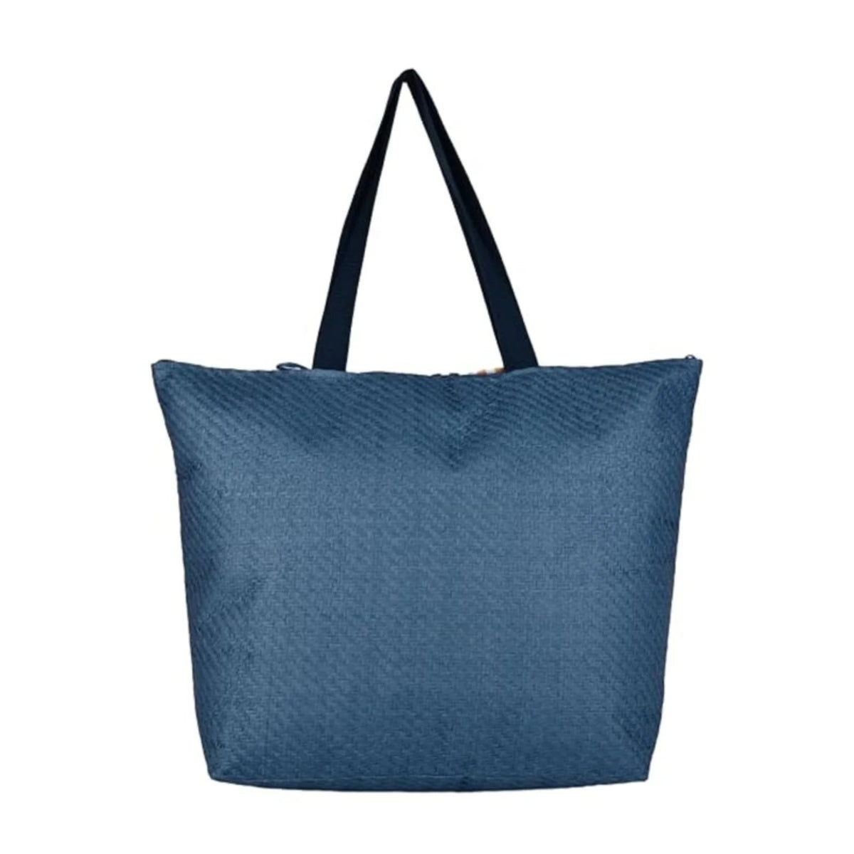 ENSAC Checkered Fringe Beach Bag Tote for women | Woven Geometric Summer Shoulder Handbag