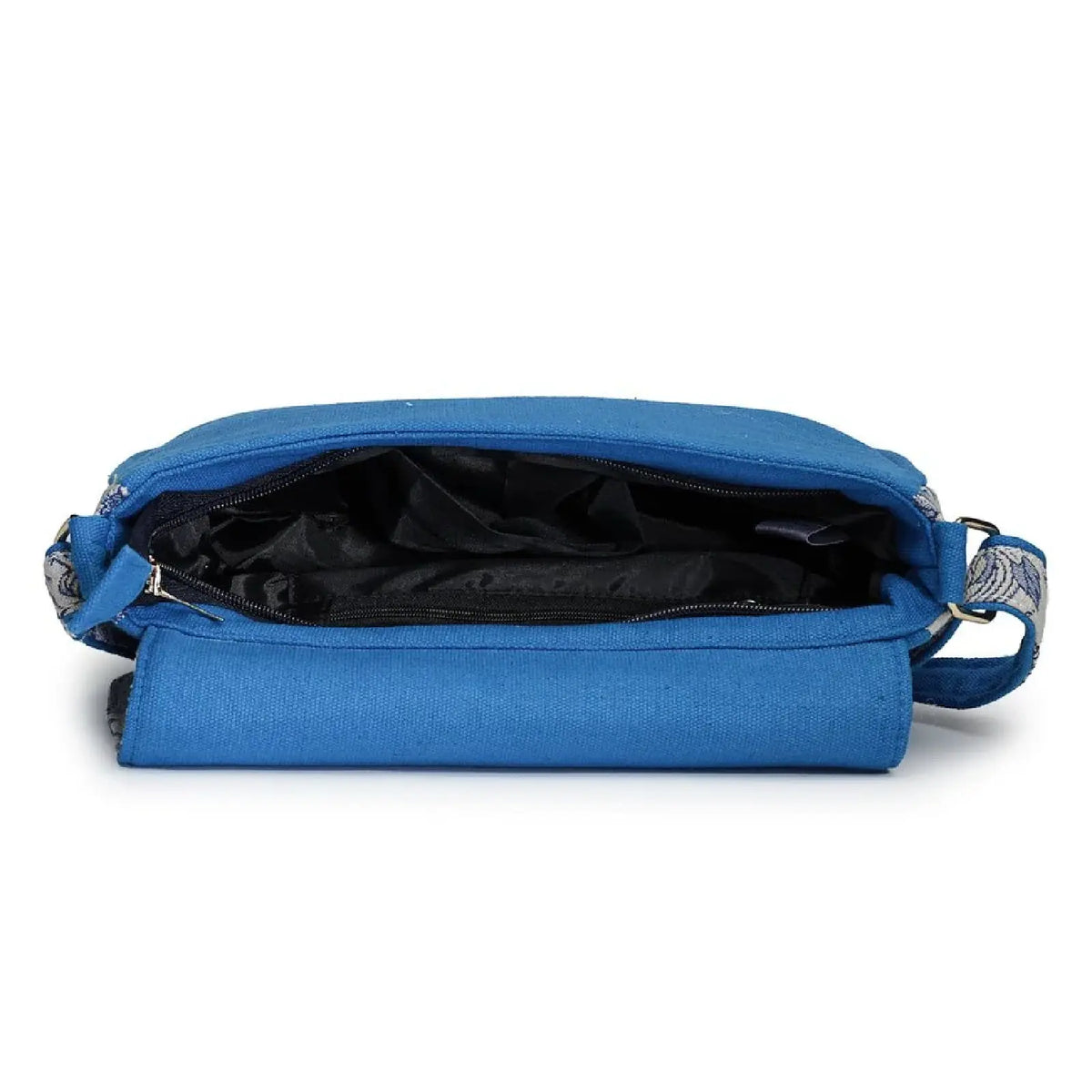 ENSAC Flap Sling Bag – Printed Canvas Crossbody Bag for Women