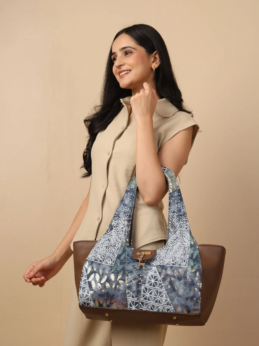 A Hobo Bag with a Decorative Twist
