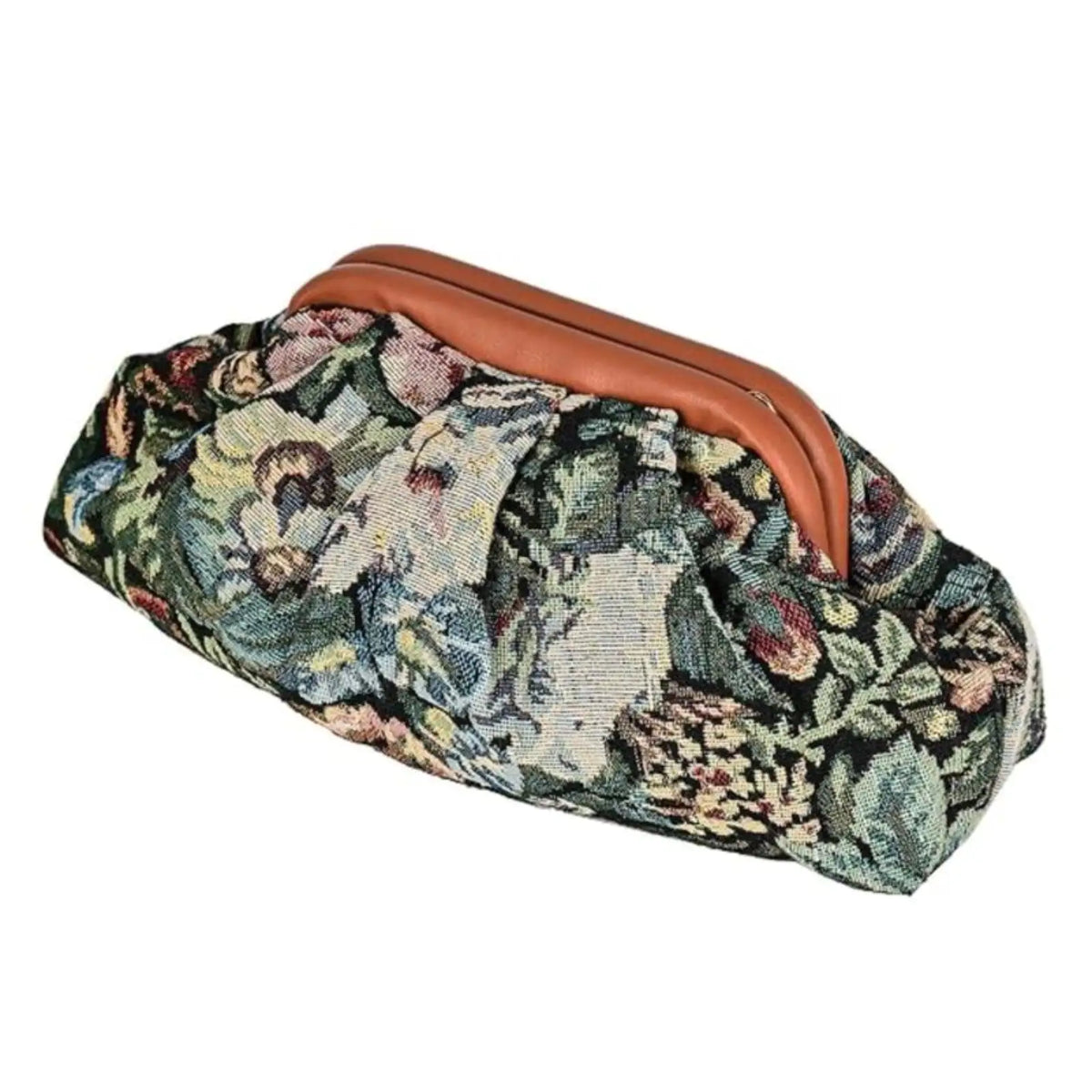 ENSAC Clutch Sling Bag for Women | Woven Jacquard Chain Strap Party Evening Bag