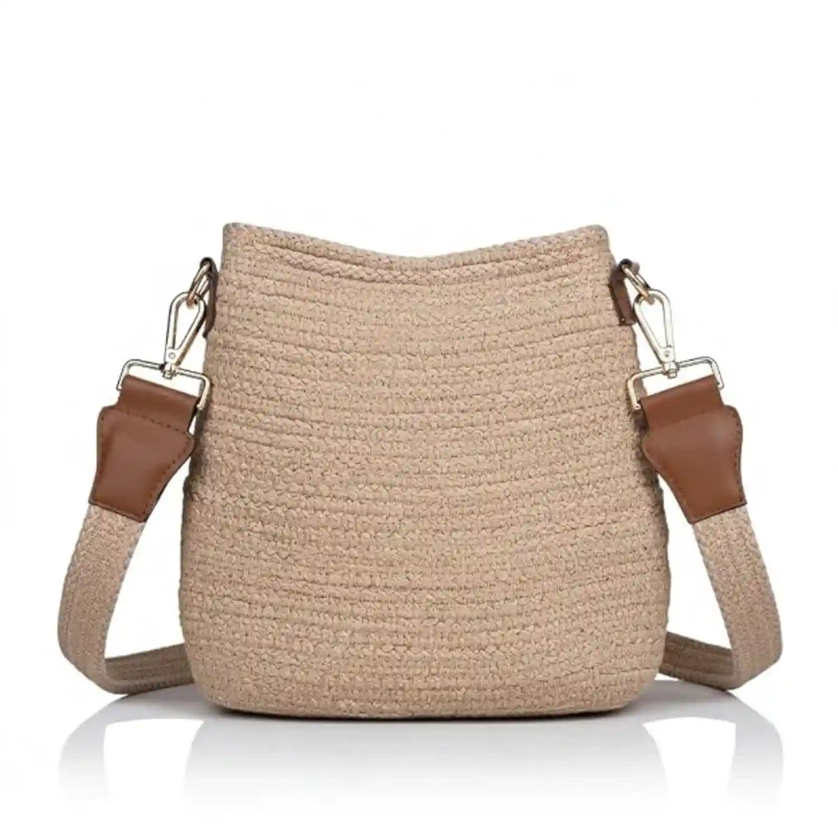 ENSAC Bucket Sling Bag for Women | Woven Nylon Rope Crossbody Bag
