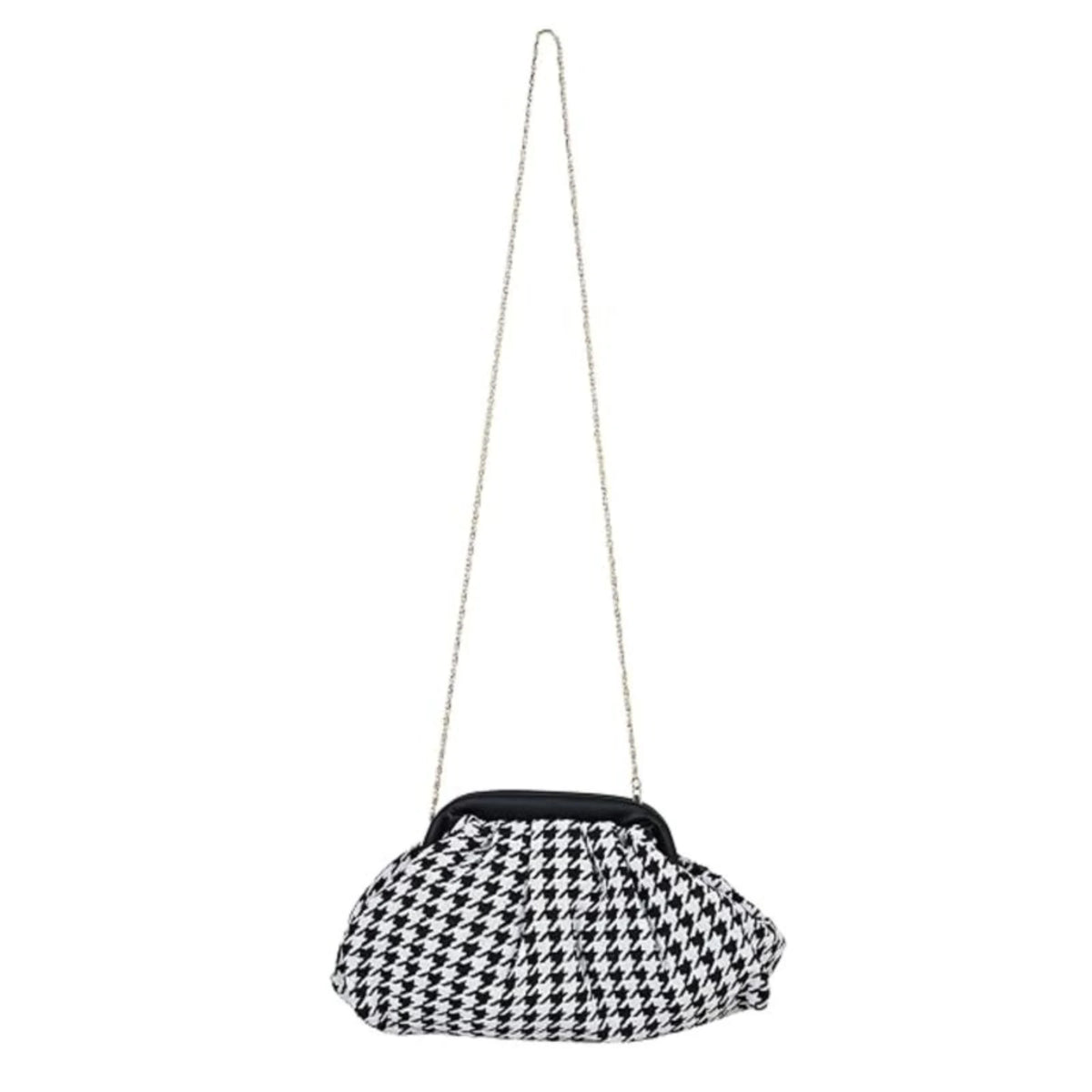ENSAC Clutch Sling Bag for Women | Woven Jacquard Chain Strap Party Evening Bag