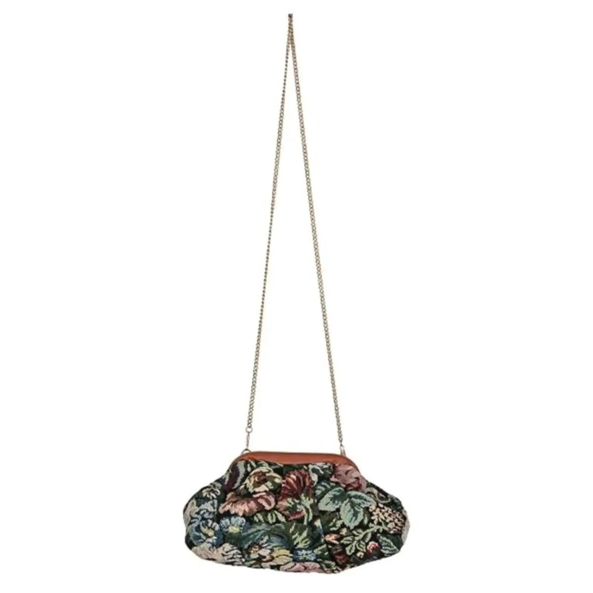 ENSAC Clutch Sling Bag for Women | Woven Jacquard Chain Strap Party Evening Bag