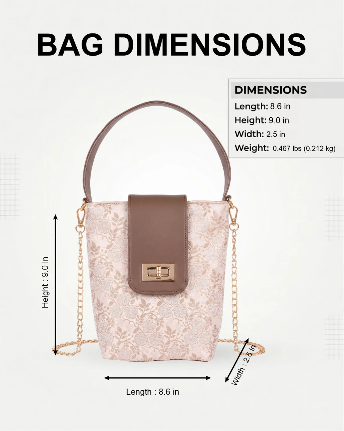 ENSAC Eternal Love Sling Bag | Silk Festive Top Handle Chain Handbag for Women