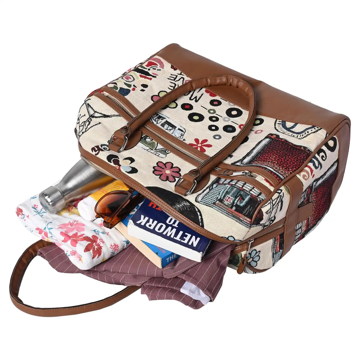 ENSAC Duffle Bag for Travel | Printed Weekender Handbag