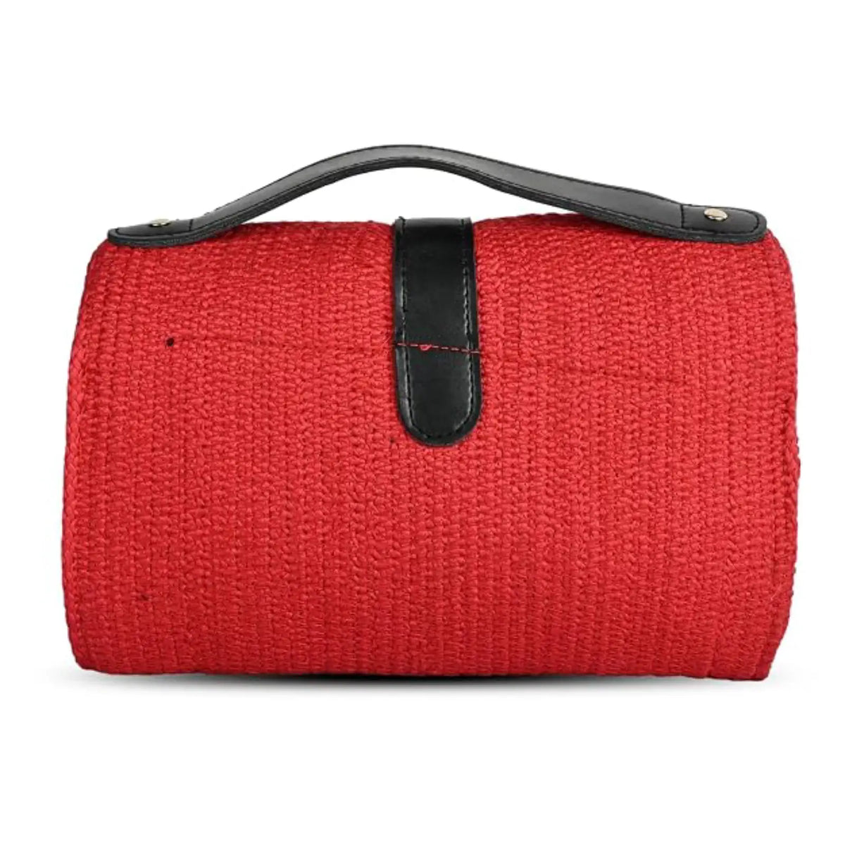 ENSAC Women's Woven Crochet Sling Bag with Flap, Top Handle & Crossbody Bag