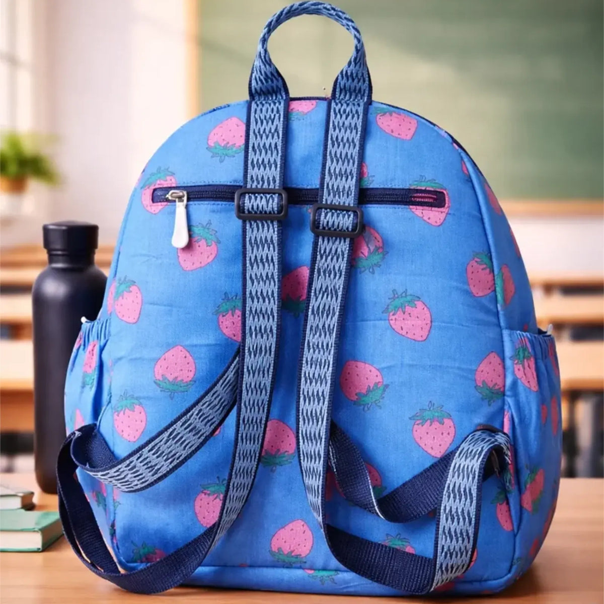 ENSAC Cute Backpack for Girls – Printed Canvas School & Picnic Travel Bag