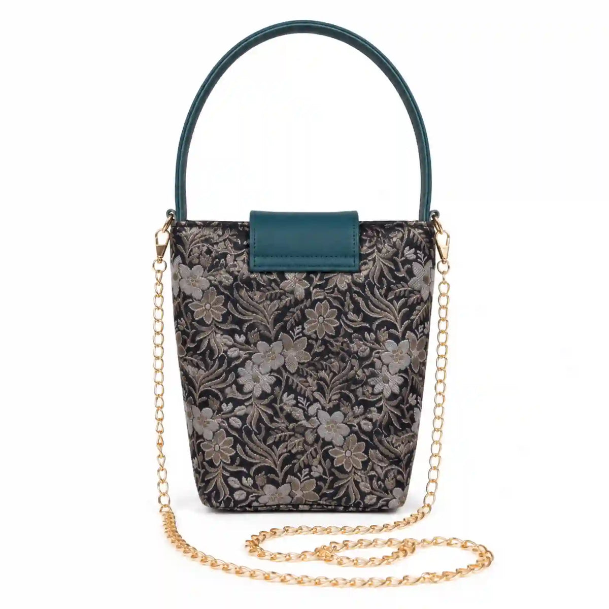 ENSAC Eternal Love Sling Bag | Silk Festive Top Handle Chain Handbag for Women