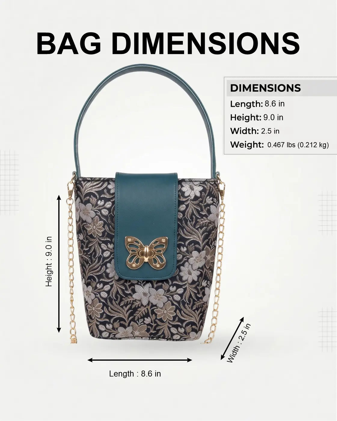 ENSAC Eternal Love Sling Bag | Silk Festive Top Handle Chain Handbag for Women