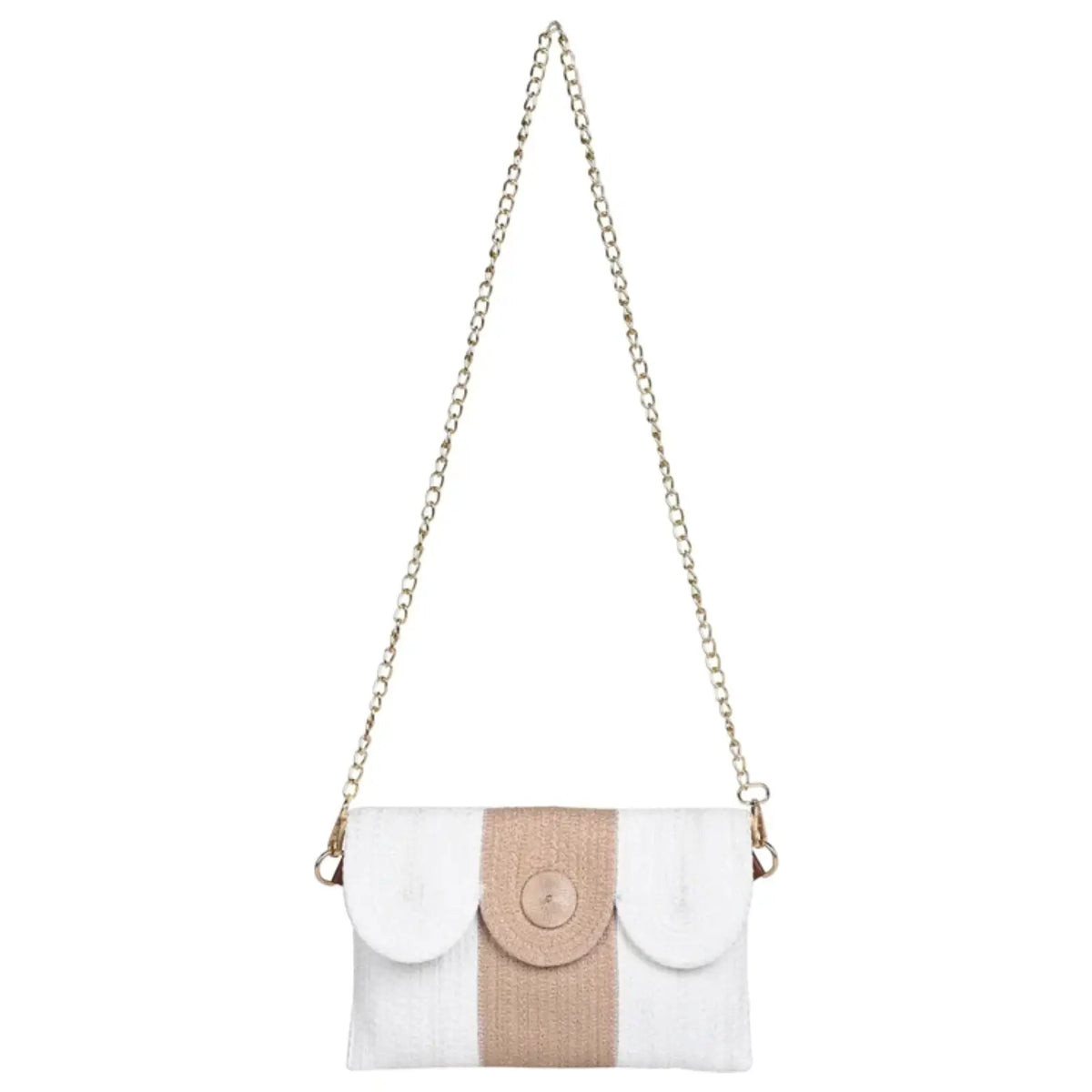 ENSAC Women's Woven Envelope Sling Bag with Flap & Crossbody Strap