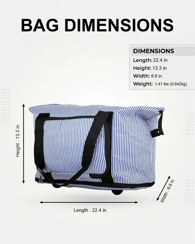 A Cotton Travel Bag for Weekend Plans