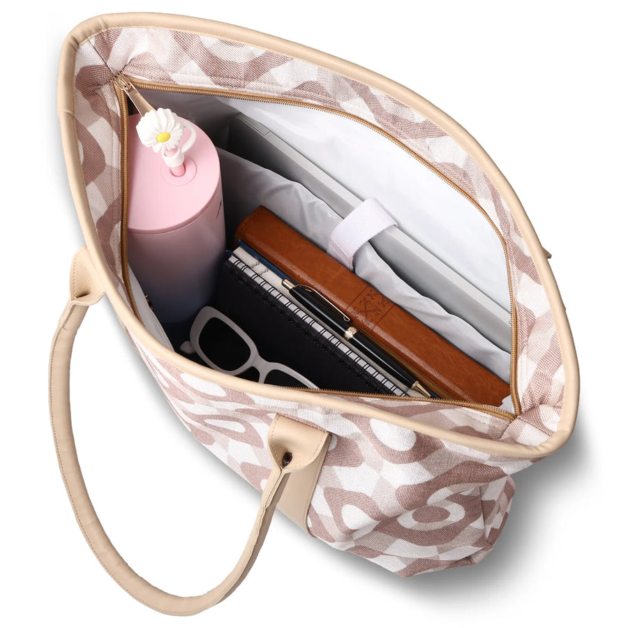 A Natural Woven Tote for Everyday Work