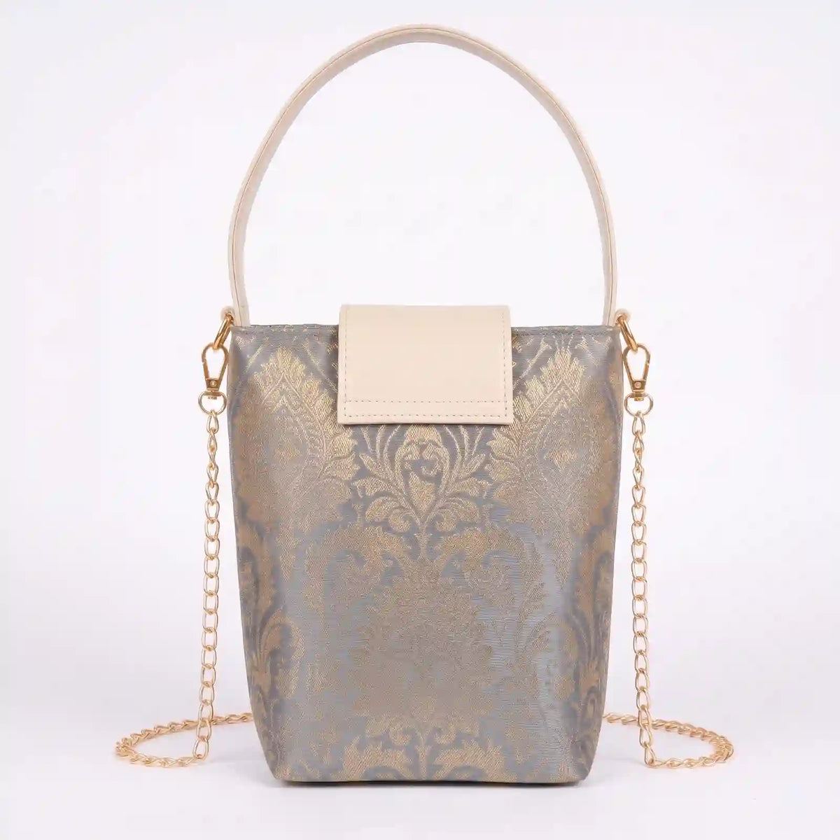 ENSAC Eternal Love Sling Bag | Silk Festive Top Handle Chain Handbag for Women