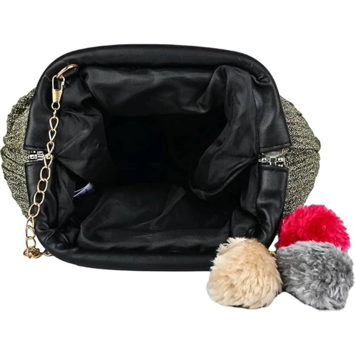 ENSAC Womens Clutch Bags | Jacquard Evening Party Clutch with Chain Strap