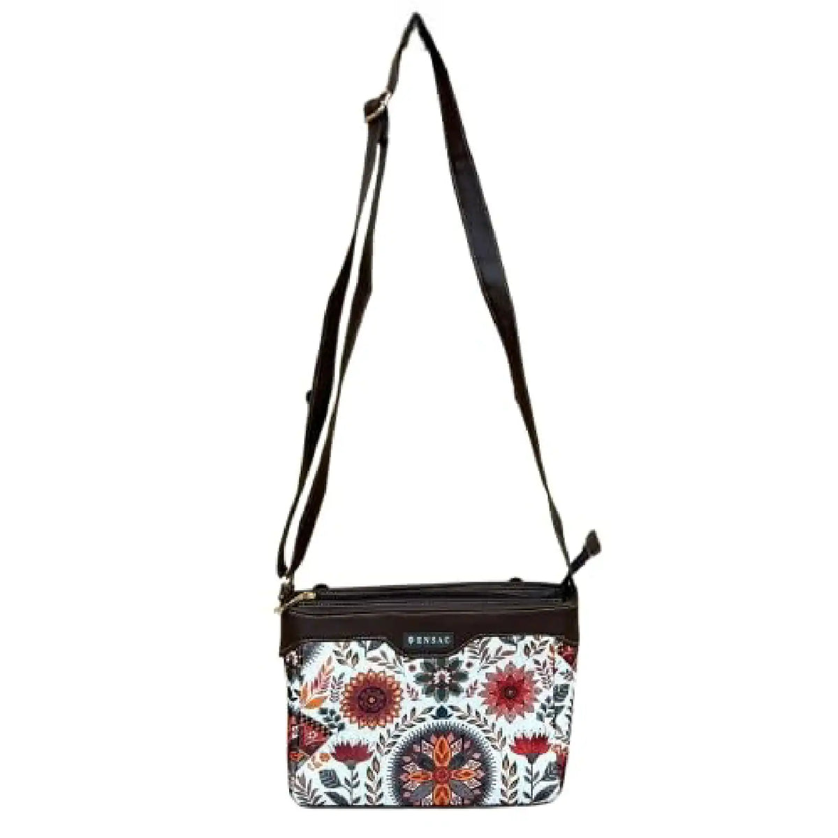 ENSAC Women's Ethnic Sling Bag – Printed Satin Silk Crossbody Bag