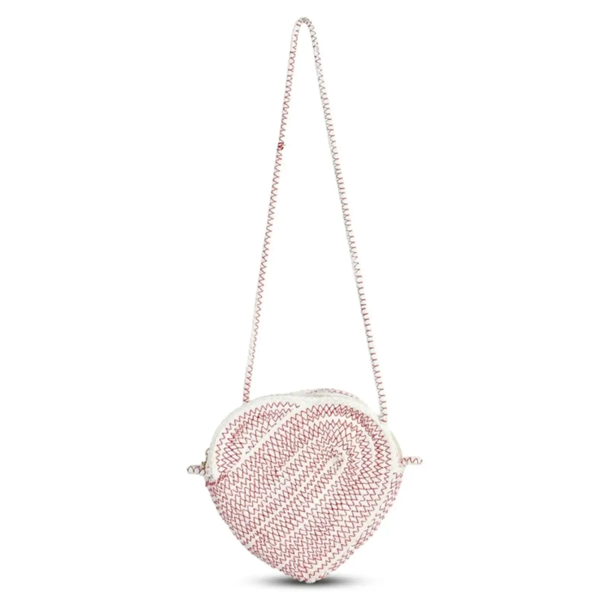 ENSAC Heart Shaped Bag for Women – Pearl Crossbody Sling Bag with Tassel